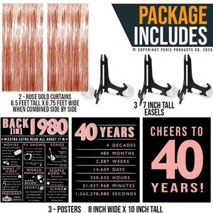 40th Birthday Party Decorations